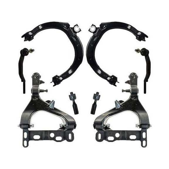 Front Control Arm and Tie Rod End Kit - Compatible with 2004 Oldsmobile Bravada Base