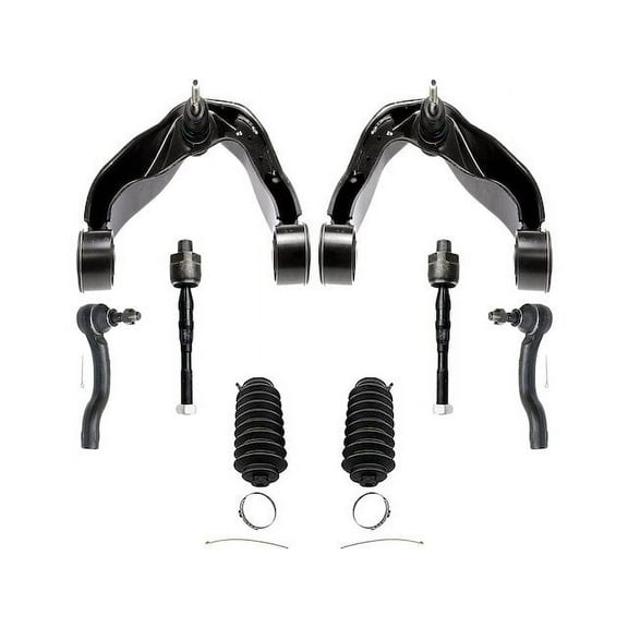 Front Control Arm and Tie Rod End Kit - Compatible with 2005 - 2019 Nissan Frontier 2006 2007 2008 2009 2010 2011 2012 2013 2014 2015 2016 2017 2018
