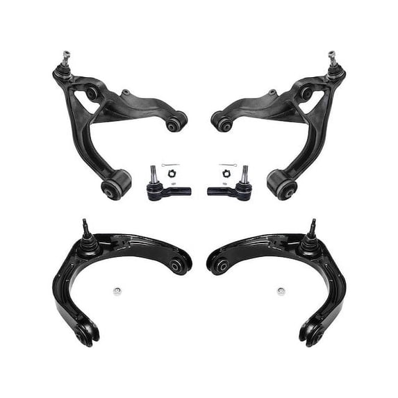 Front Control Arm and Tie Rod End Kit - Compatible with 2006 - 2008 Dodge Ram 1500 2007