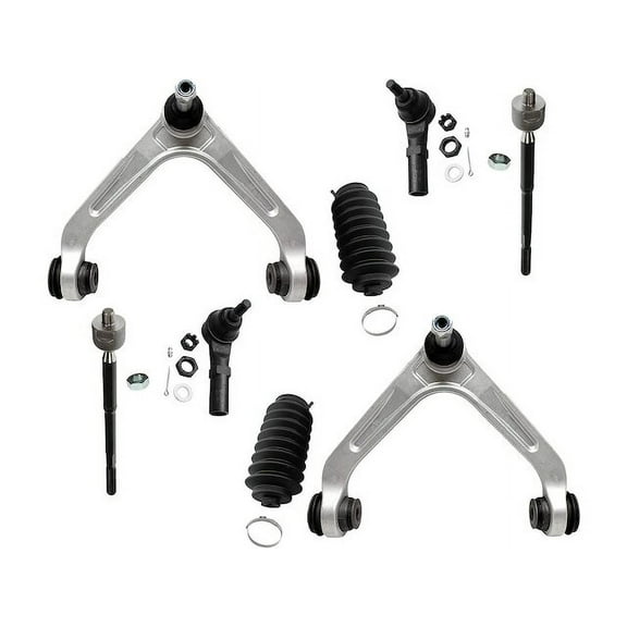 Front Control Arm and Tie Rod End Kit - Compatible with 2006 Dodge Ram 1500 Extended Crew Cab Pickup