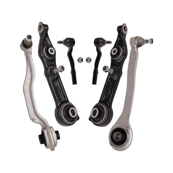 Front Control Arm and Tie Rod End Kit - Compatible with 2007 - 2009 Mercedes-Benz E550 Base 2008