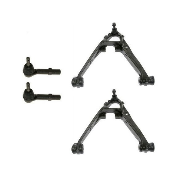 Front Control Arm and Tie Rod End Kit - Compatible with 2007 - 2014 Chevy Tahoe 2008 2009 2010 2011 2012 2013