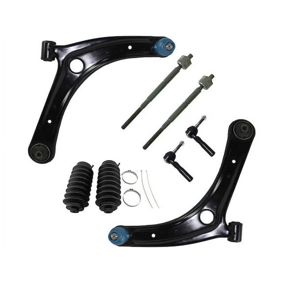 Front Control Arm and Tie Rod End Kit - Compatible with 2007 - 2017 Jeep Patriot 2008 2009 2010 2011 2012 2013 2014 2015 2016