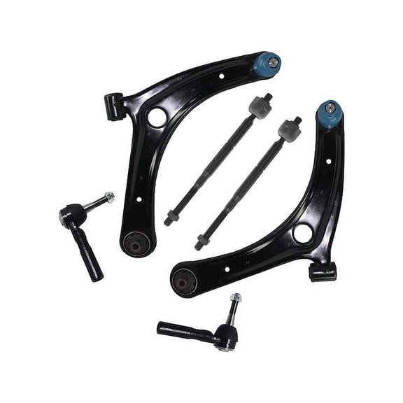 Front Control Arm and Tie Rod End Kit - Compatible with 2007 - 2017 Jeep Patriot 2008 2009 2010 2011 2012 2013 2014 2015 2016