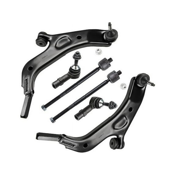 Front Control Arm and Tie Rod End Kit - Compatible with 2009 Ford Flex