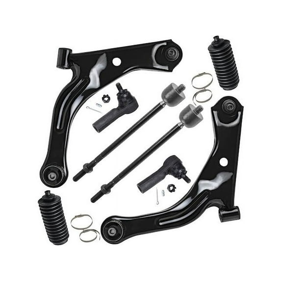 Front Control Arm and Tie Rod End Kit - Compatible with 2010 - 2011 Mazda Tribute