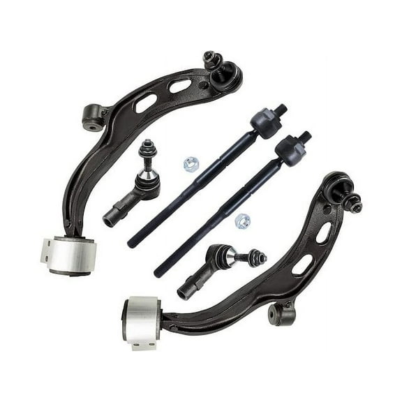 Front Control Arm and Tie Rod End Kit - Compatible with 2010 - 2016 Ford Flex Turbocharged 2011 2012 2013 2014 2015