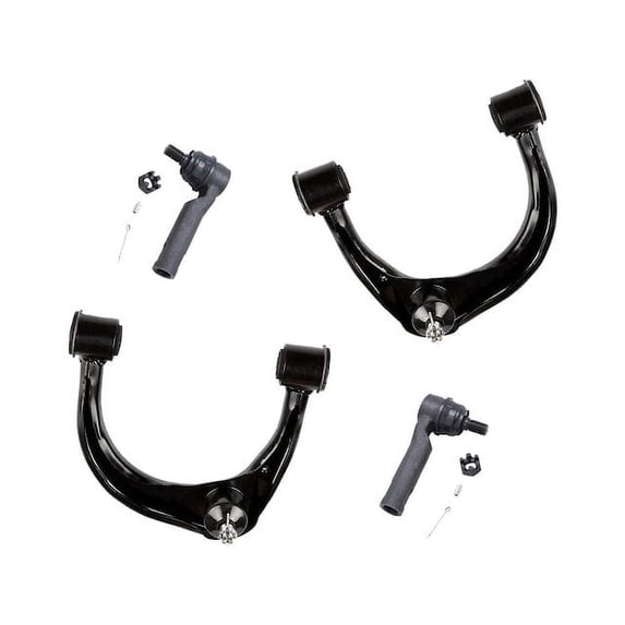 Front Control Arm and Tie Rod End Kit - Compatible with 2010 - 2017 GX460 2011 2012 2013 2014 2015 2016