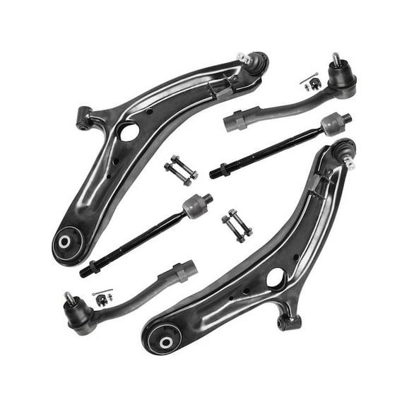 Front Control Arm and Tie Rod End Kit - Compatible with 2012 - 2013 Kia Soul