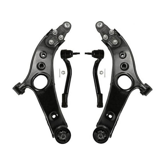 Front Control Arm and Tie Rod End Kit - Compatible with 2013 - 2014 Hyundai Santa Fe