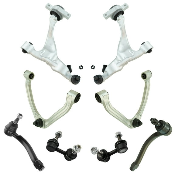 Front Control Arms Ball Joints Sway Links & Outer Tie Rods for Infiniti M35 M45 PSA64549