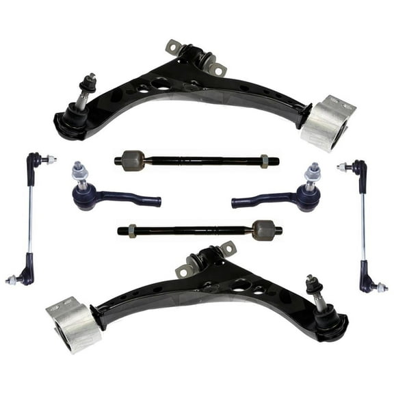 Front Control Arms Inner Outer Tie Rods & Links For 2016-2019 Chevrolet Cruze