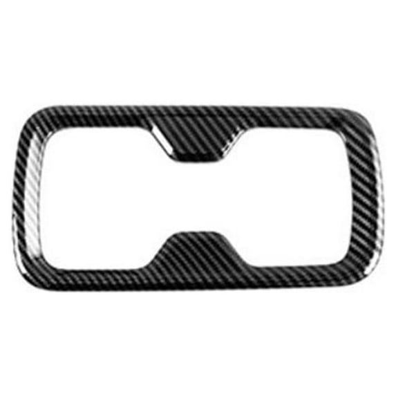 Front Cup Frame Decor Stickers Carbon Black Cover Trim For Nissan Navara Np300 2015 2021 Cup Holder Simple And Stylish Fangkenuo