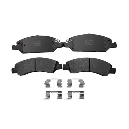 Front D1363 8472 Ceramic Brake Pad Kit For 2007 GMC Sierra 1500 Classic