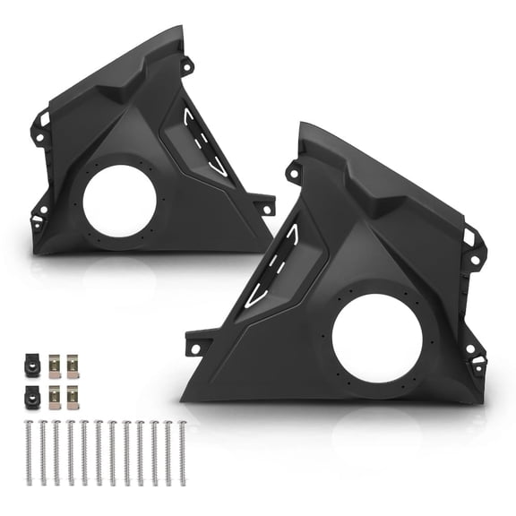 Front Dash 6.5" Speaker Panels Unloaded Panel Fit for 2024+ Can-Am Maverick R Can-Am Maverick R Max 2025+ Black