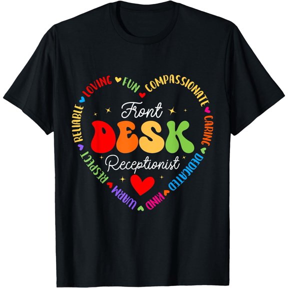 Front Desk Receptionist Appreciation Admin Squad T-Shirt