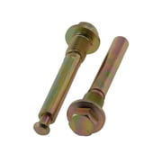 Front Disc Brake Caliper Guide Pin Kit - Compatible with 2005 - 2016 Mitsubishi Lancer 2006 2007 2008 2009 2010 2011 2012 2013 2014 2015