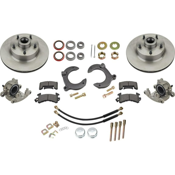 Front Disc Brake Conversion Kit, Mustang II Complete 11 In Front Disc Brake Kit, 5 on 4-3/4, Granada