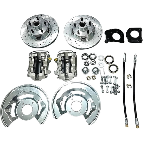 Front Disc Brake Conversion Kit for 1964.51969 Ford Mustang/Falcon Complete Wheel Kit Upgrade