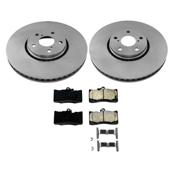 Front Disc Brake Rotors & Ceramic Brake Pads for Lexus GS450H 2013-2018 3PC Kit