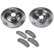 Front Disc Brake Rotors W Ceramic Pads Fits For 2016-2021 Lexus RX350 3pc