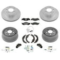 thumbnail image 1 of Front Disc Rotors Brake Pads & Rear Brake Drums & Shoes Fits 01-06 Jeep Wrangler, 1 of 7