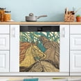 thumbnail image 1 of Front Dishwasher Magnet Sticker Cover Decorative Appliances Stickers Horses with Long Mane Refrigerator Skins Dishwasher Panel Decals, 1 of 6