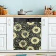 thumbnail image 1 of Front Dishwasher Magnet Sticker Cover Decorative Appliances Stickers Vintage Sunflower Refrigerator Skins Dishwasher Panel Decals, 1 of 6