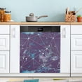 thumbnail image 1 of Front Dishwasher Magnet Sticker Cover Decorative Appliances Stickers Watercolour Cosmic Nebula Geometric Refrigerator Skins Dishwasher Panel Decals, 1 of 6
