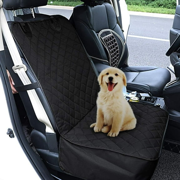 Front Dog Seat Cover Protector Against Dirt & Fur Waterproof, Pet Front Cover for Cars, Scratch Proof & Nonslip Seat Pet Cover, Dog Car Seat Cover with Safety Belt Fits Most Cars, Suvs