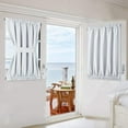 thumbnail image 1 of Front Door Curtain - 24.8 Wide by 40.2 Long Soft Linen Weave Pattern Fabric for Windows Rod Pocket Blinds for Entryway/Garage with Gather Tieback 1 Panel, 1 of 5