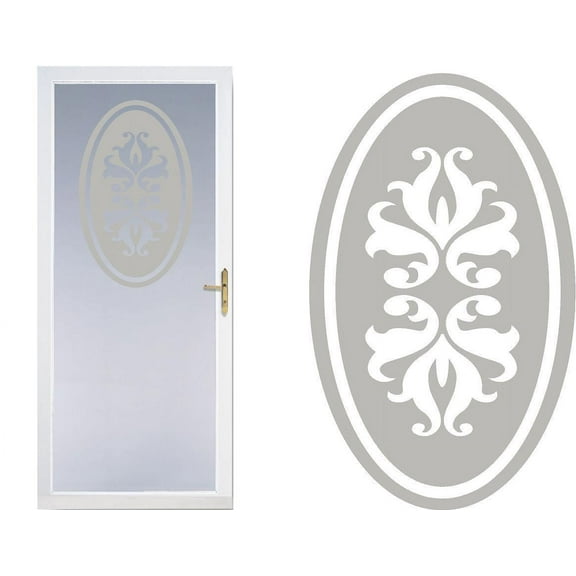 Front Door Etched Glass Look Decal Frosted Film Decals