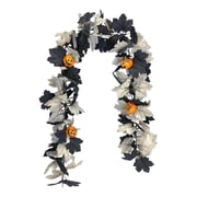 Front Door Fall Decor,Artificial Maple Leaf Pumpkin Vine For Home Decor,Seasonal Fall Harvest Thanksgiving And Halloween Decoration,For Windows Doors Mantels Tables And HallwaysG