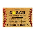 Front Door Game Mat Farmhouse Front Door Decorative Baseball
