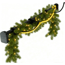 Front Door Garland Hanger Adjustable No Hardware Garland Hangers Adjustable Fits 32"- 80" Doors Heavy-Duty Garland Holder for Door Frame Christmas & Halloween Decorations(32"-39")