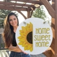 thumbnail image 1 of Front Door Hanging,Sunflower Welcome 3D Door Hanger Funny Door Hanger Farmhouse Door Hanger Rustic Welcome Sign Spring Festival Wooden Hanging Sign, 1 of 7