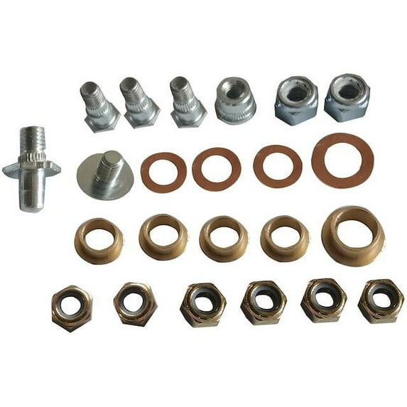 Front Door Hinge Pin & Bushing Kit - Compatible with 2007 - 2014 GMC Sierra 2500 HD 2008 2009 2010 2011 2012 2013