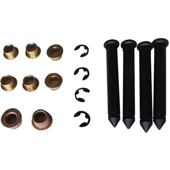 Front Door Hinge Pin and Bushing Repair Kits - Set of 2 - Compatible with 1961 - 1967 Chevy Impala 1962 1963 1964 1965 1966
