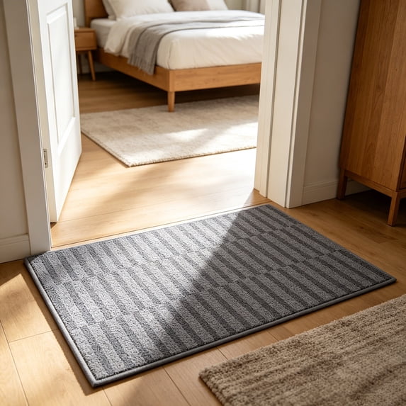Front Door Mat 18"x30", Absorbent Dirt Resist Washable Non Slip Low-Profile Indoor Doormat, Easy Clean Welcome Entryway Door Mats