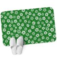 thumbnail image 1 of Front Door Mat 19.7"x31.5", Green Flowers Non Slip Backing & Low Profile Doormats, Absorbent Muddy Dirt Trapper Door Mats for Front Back Door Entryway Nature Farmhouse Botanical Wild Floral, 1 of 9