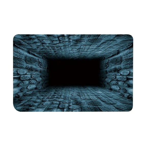 Front Door Mat,3D Carpet Rugs,Dog Gets Scared of 3D Carpet,3D Rugs Optical Illusion,Doormat for Door Entrance,Trap Optical Illusion Bottomless Non-Slip Doormat,Hole in The Floor Rug,1PC,15.7"x23.6"