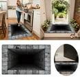 thumbnail image 1 of Front Door Mat, 3D Optical Illusion All-Weather Doormat, Optical Illusion Rug Ground Crack Illusion Rug 3D Rugs, Easy Clean Patio Porch Entryway Mat, 1 of 7