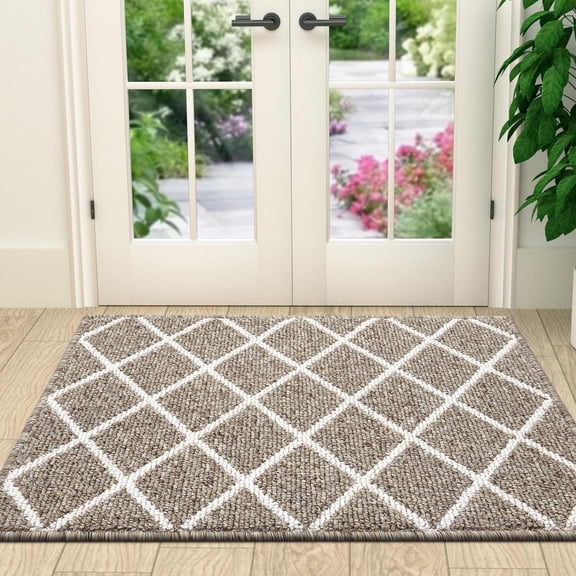 Front Door Mat 59 x 23 Indoor Entry Rug, Smart Savings Option, Washable Dirt Trapper Non-Slip Floor Mat for Homes