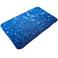 thumbnail image 1 of Front Door Mat, A Blue Glitter Indoor Mats for Bedroom Bathroom Kitchen, Floor Mat Non-Slip, Soft Carpet Floor Cover Machine Washable Entryway Mat - 20x31.5in, 1 of 6