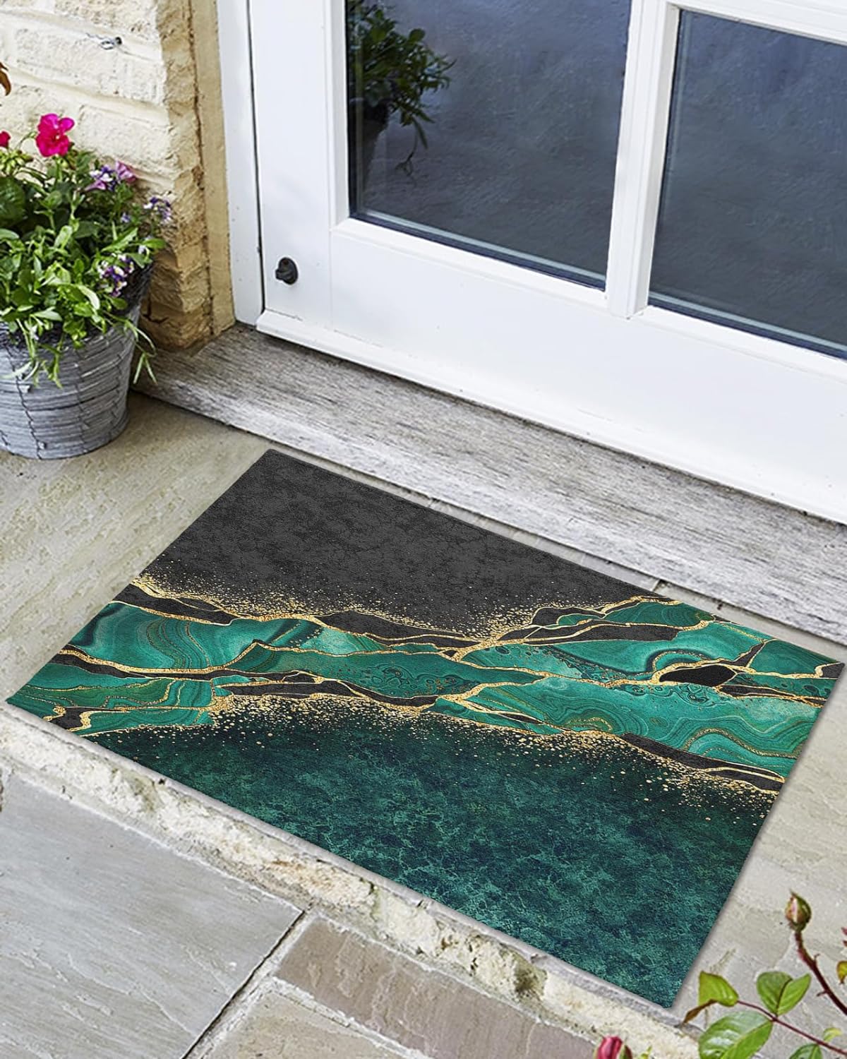 Front Door Mat, Absorbent Door Entry Mats, Doormats Indoor/Outdoor