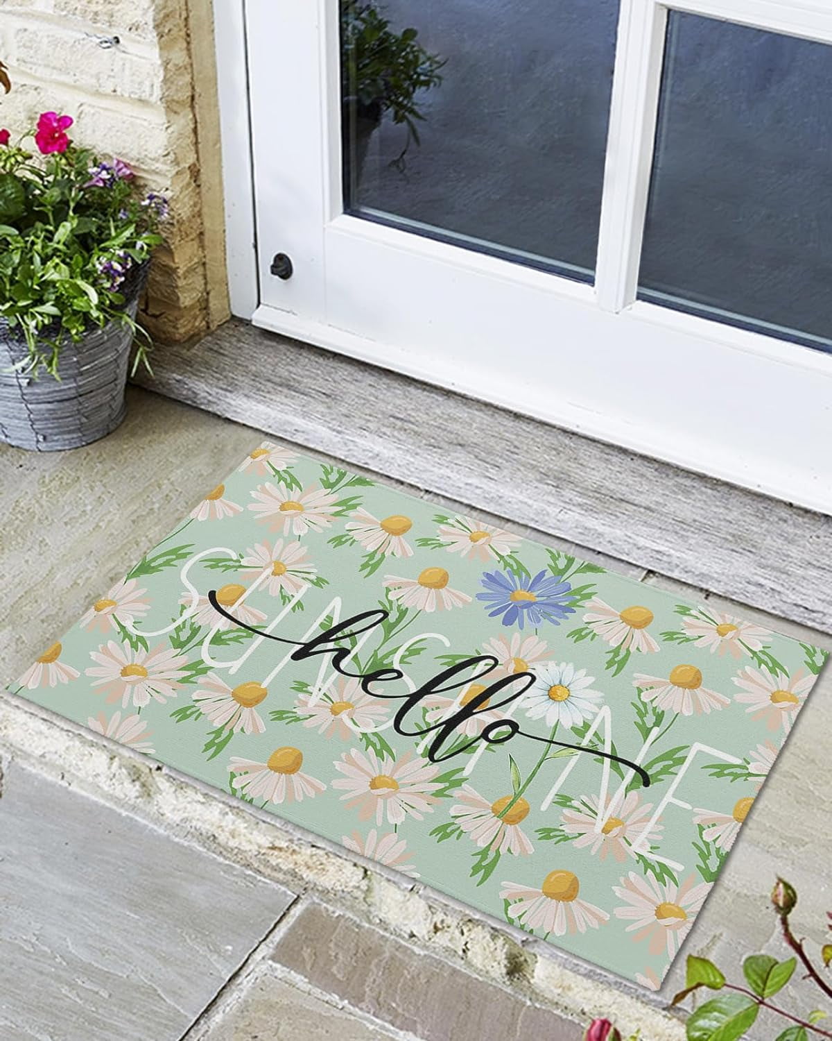 Front Door Mat, Absorbent Door Entry Mats, Doormats Indoor/Outdoor