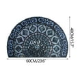 thumbnail image 1 of Front Door Mat, Heavy Duty Doormat Half Circle Rug for Outside Entry, Non Slip Half Round Welcome Mats (15.75X23.6in), 1 of 5