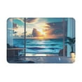 Front Door Mat Indoor Entrance Ocean View Bedroom 16x24 NonSlip
