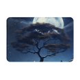 Front Door Mat Indoor Entrance Starry Sky Moon Tree A 16x24 NonSlip