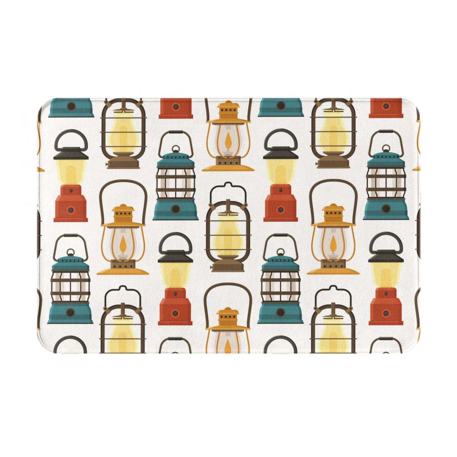 Light Bulb Rug Front Door Mat Indoor Entrance - colorful Light Bulb vintage 16x24 Non ...